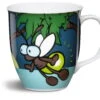 Nici 35708 Porzellantasse Glühwürmchen Glowing Ringo Blau Kaffeetasse Teetasse
