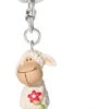 Nici 36939 Keyfriends Schlüsselanhänger Schaf Jolly White Weiß Mit Blume PVC 5cm -Spielzeug Discounter 36939 me