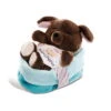 Nici 45372 Sleeping Puppies Schlafendes Hundebaby Im Körbchen 12cm Dunkelbraun -Spielzeug Discounter 45372 01 HA Frei 2048x1981