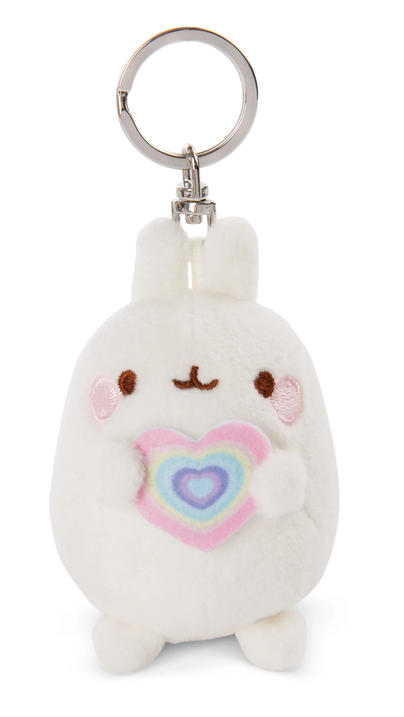Nici 48220 Schlüsselanhänger Molang Mit Regenbogenherz 8cm Plüsch Kawaii 2 Nici 48220 Schlüsselanhänger Molang Mit Regenbogenherz 8cm Plüsch Kawaii