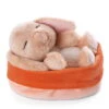 Nici 48708 Sleeping Pets Bunnies Hase Karamell 12cm Schlafend Im Körbchen Peach -Spielzeug Discounter 48708 02 ZA Frei 2048x1818