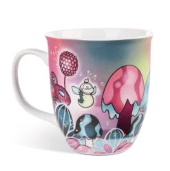 Nici 49113 Tasse Einhorn Midnight Floral "Be A Light In The Dark" Ca 360ml -Spielzeug Discounter 49113 04 ZA weiss 2039x2048