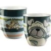 Nici 27610 Porzellantasse Hund Mops Kaffeetasse Teetasse -Spielzeug Discounter N27610